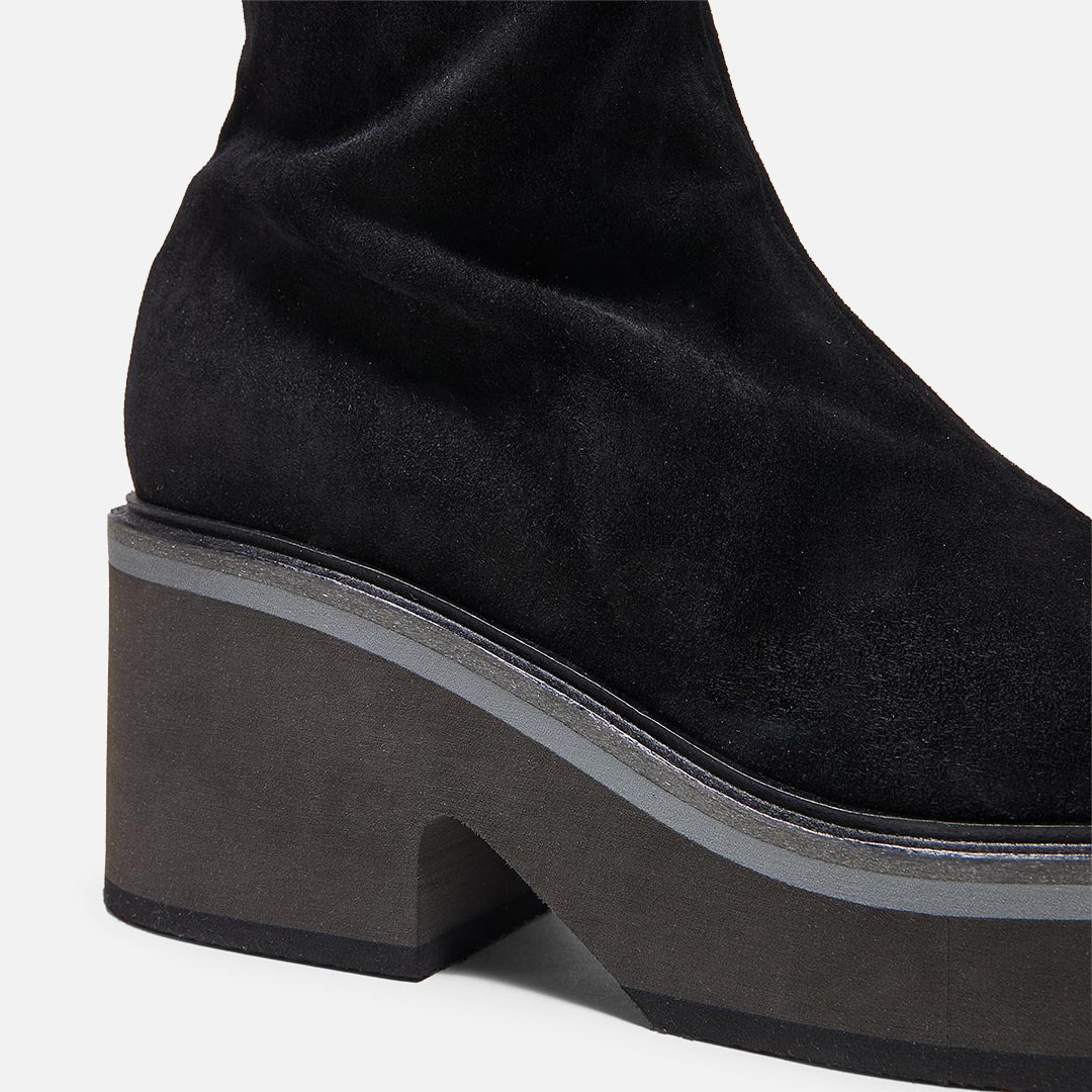 BOOTS - ANKI BOOTS, BLACK LAMBSKIN - 3606063182768 - Clergerie Paris - Europe