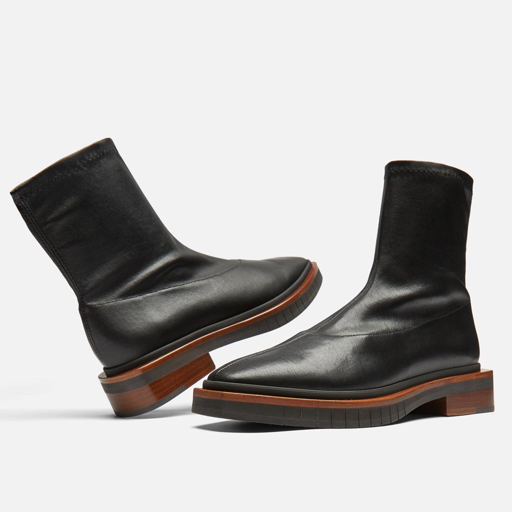 ANKLE BOOTS - Bailey Ankle Boots, Black Stretch Lambskin - 3606063450287 - Clergerie Paris - Europe