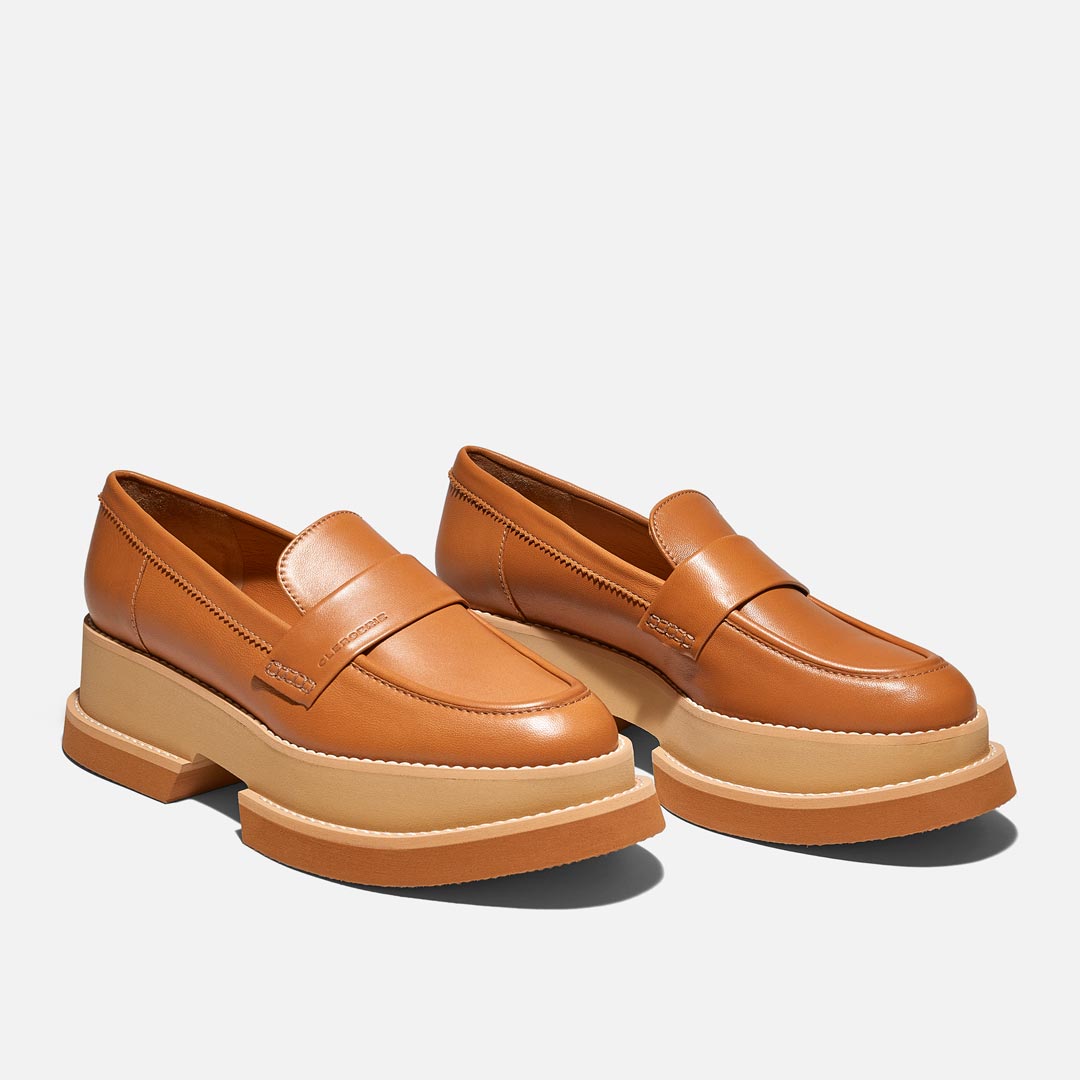 LOAFERS - BANEL LOAFERS, RUST LAMBSKIN - 3606063187817 - Clergerie Paris - Europe