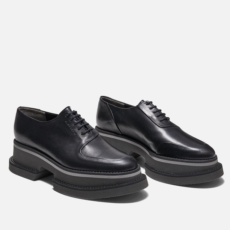 DERBIES - BANO DERBIES, BLACK LAMBSKIN - 3606063185998 - Clergerie Paris - Europe