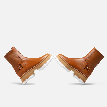ANKLE BOOTS - BEY ANKLE BOOTS, RUST CALFSKIN - 3606063185653 - Clergerie Paris - Europe