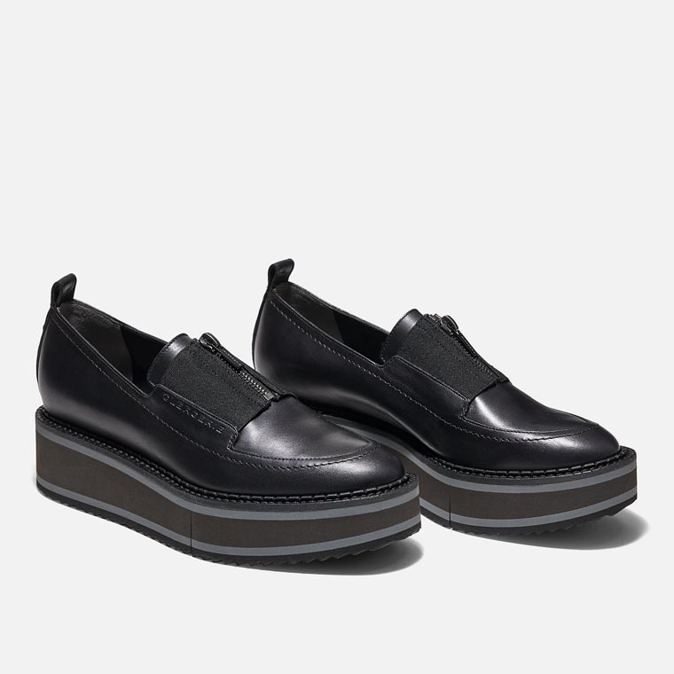 LOAFERS - BOAZ LOAFERS, BLACK CALFSKIN - 3606063167000 - Clergerie Paris - Europe