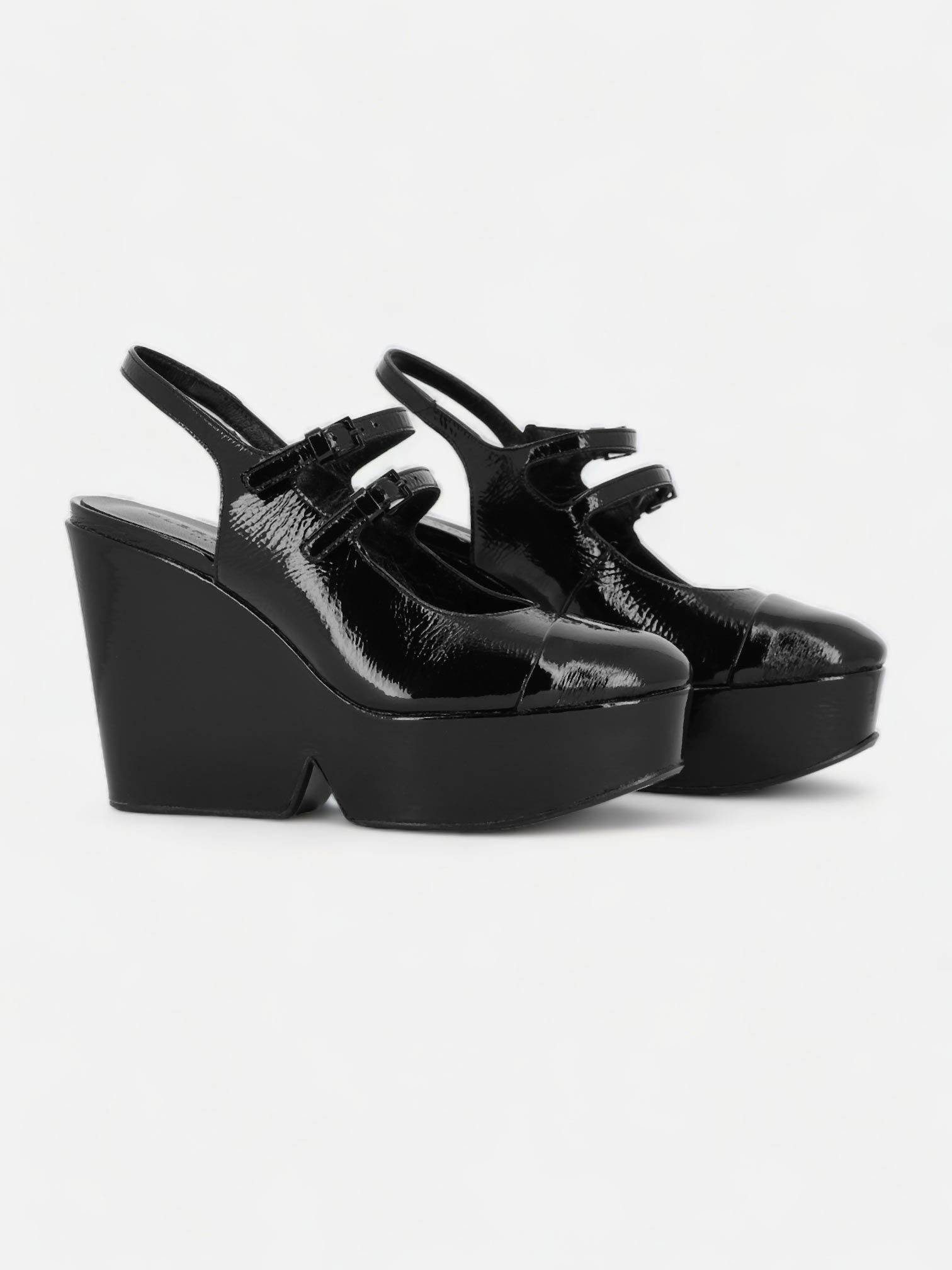 PUMPS - BONITA pumps, varnished goatskin black - 3606063831956 - Clergerie Paris - Europe