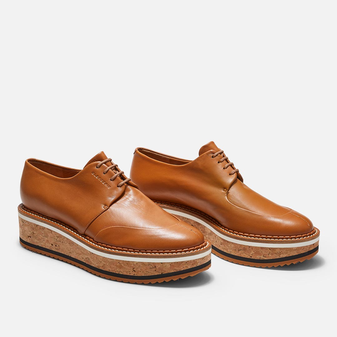 DERBIES - BREE DERBIES, RUST LAMBSKIN - 3606063170437 - Clergerie Paris - Europe