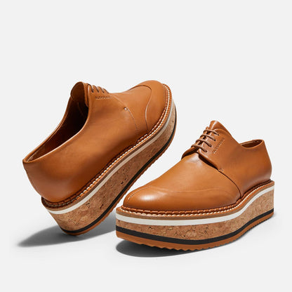 DERBIES - BREE DERBIES, RUST LAMBSKIN - 3606063170437 - Clergerie Paris - Europe