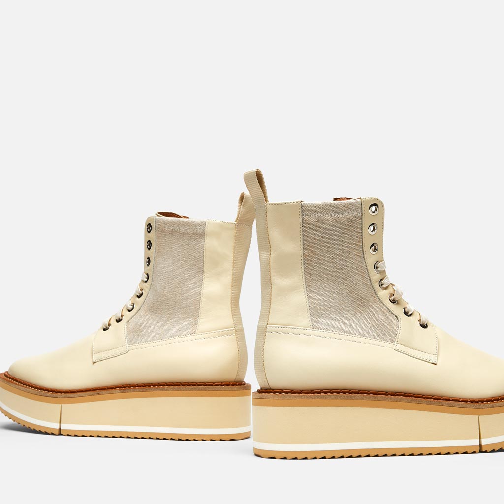 ANKLE BOOTS - Brendy Ankle Boots, Beige Straw Calfskin - 3606063546591 - Clergerie Paris - Europe