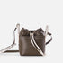 BAGS - BROOKLYN MINI BUCKET BAG, LEAF GREEN/WHITE CALFSKIN - 3606062870086 - Clergerie Paris - Europe