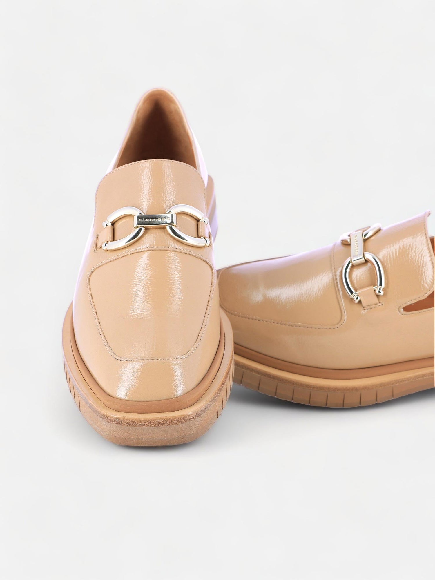 LOAFERS - BUMPER loafers, varnished goatskin beige - 3606063772310 - Clergerie Paris - Europe