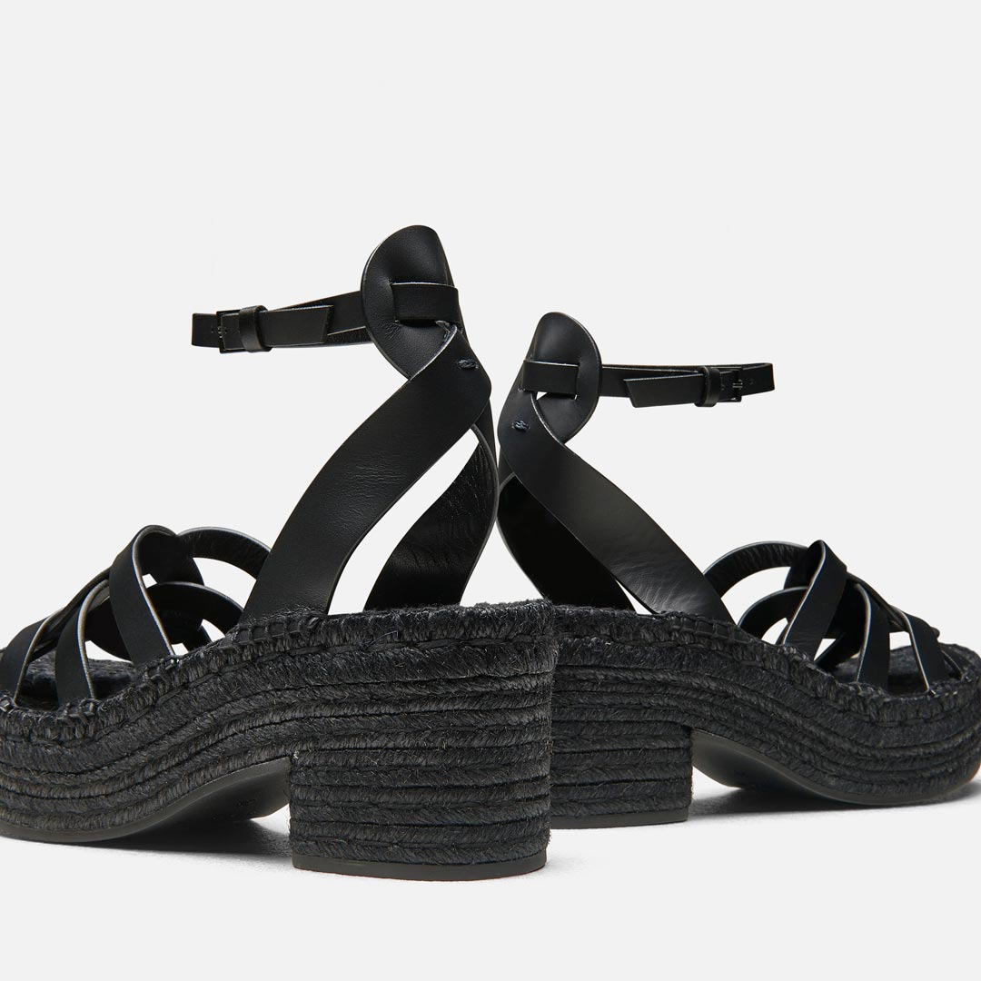 SANDALS - Chaya Sandals, Black Smooth Calfskin - 3606063610186 - Clergerie Paris - Europe