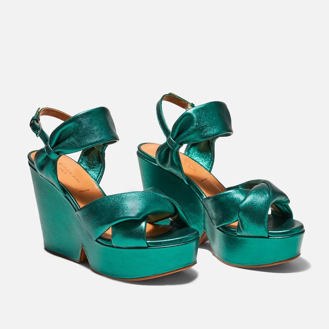 Derechie perforated best sale shield sandal
