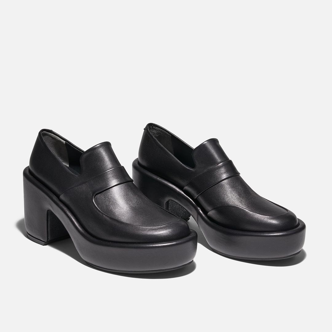 LOAFERS - DEVIN LOAFERS, BLACK LAMBSKIN - 3606063190497 - Clergerie Paris - Europe