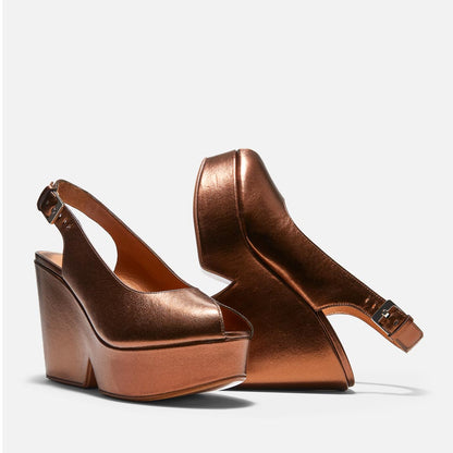 PUMPS - DYLAN PUMPS, RUST LAMBSKIN - 3606063219457 - Clergerie Paris - Europe