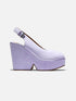WEDGES - DYLAN wedges, goatskin purple - 3606063834056 - Clergerie Paris - Europe