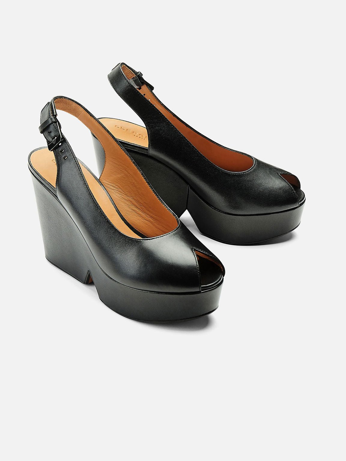 WEDGES DYLAN wedges, lambskin black Clergerie Paris