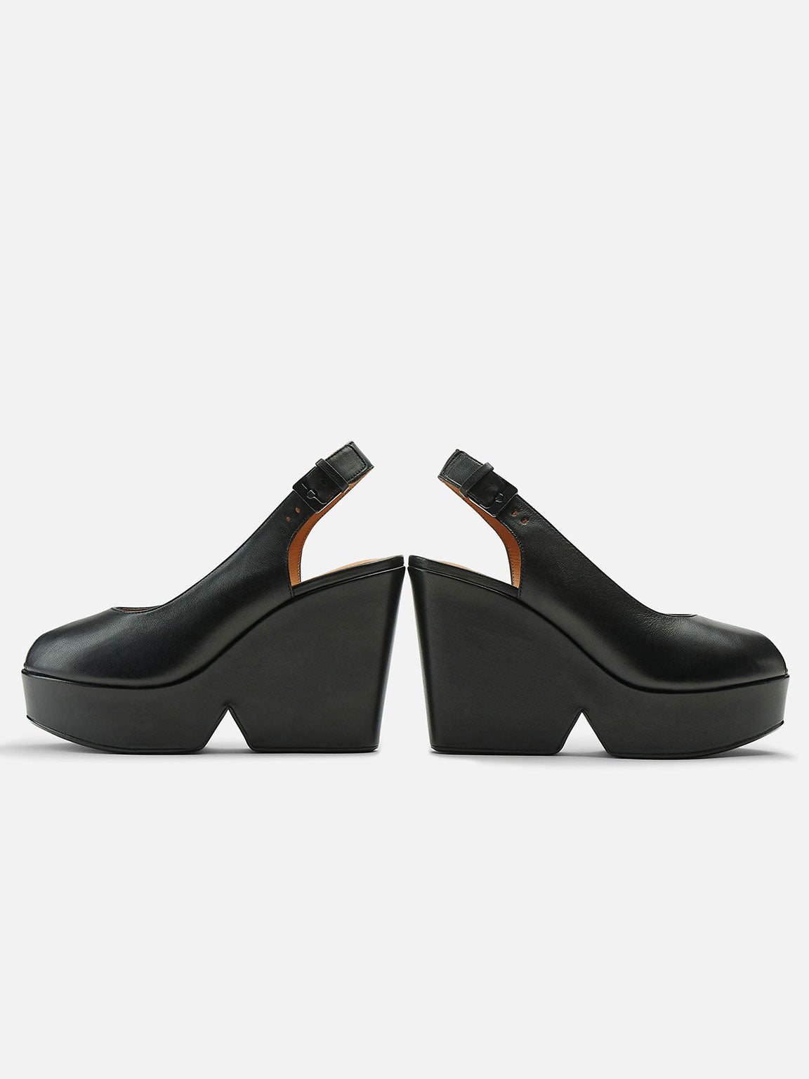 WEDGES - DYLAN wedges, lambskin black - 3606063850391 - Clergerie Paris - Europe