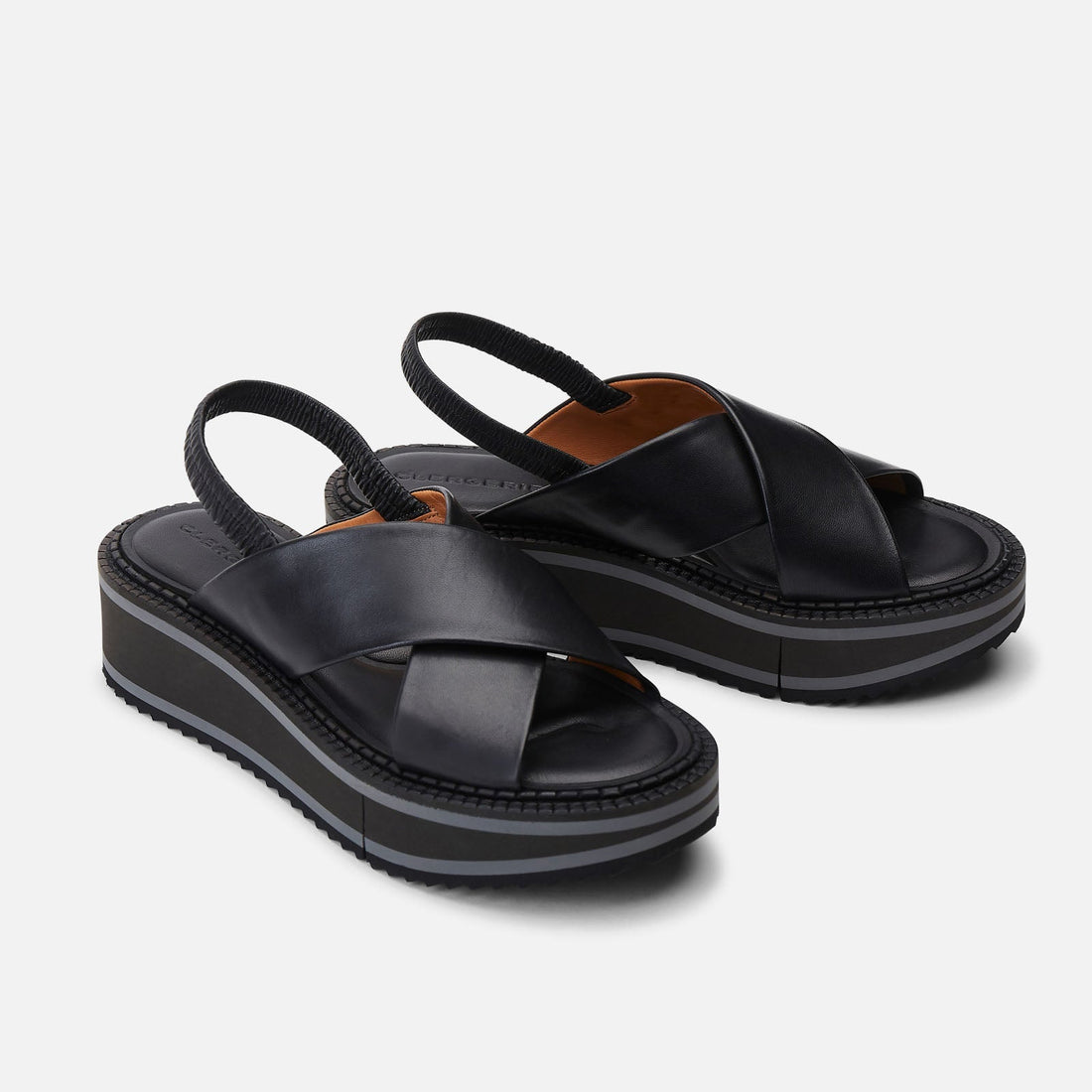 SANDALS - FREEDOM sandals, lambskin black - 3606064008586 - Clergerie Paris - Europe