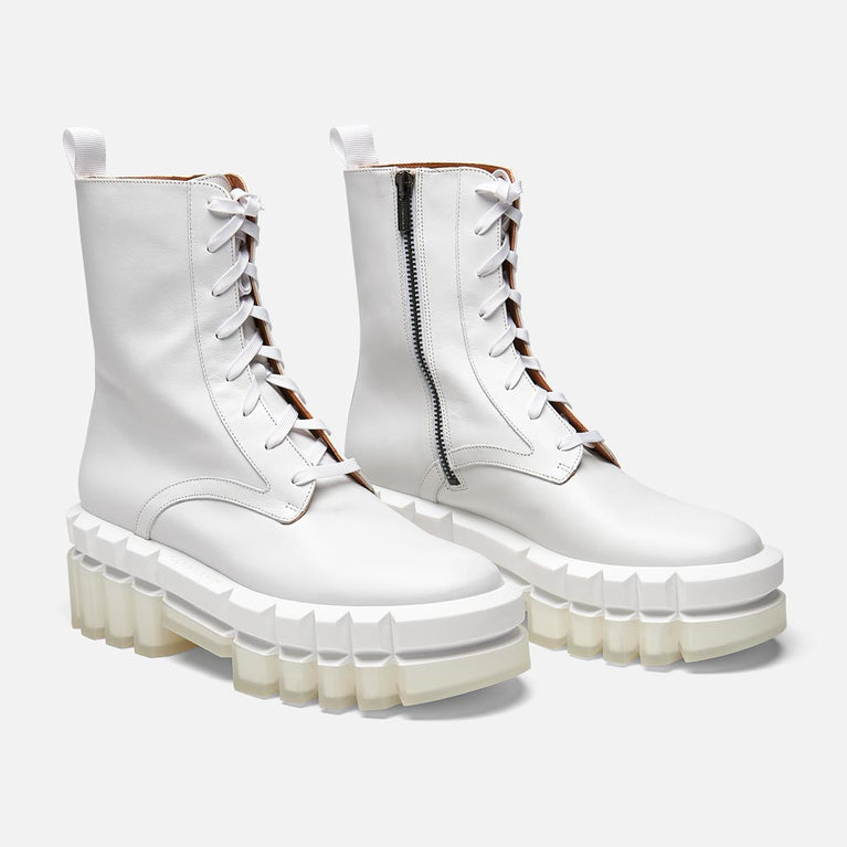 ANKLE BOOTS - GOTTY ANKLE BOOTS, WHITE CALFSKIN - 3606063328586 - Clergerie Paris - Europe