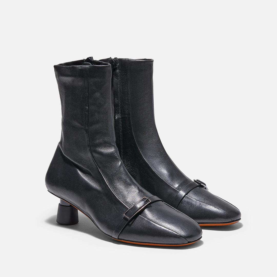 ANKLE BOOTS - INJY ANKLE BOOTS, BLACK LAMBSKIN - 3606063247627 - Clergerie Paris - Europe