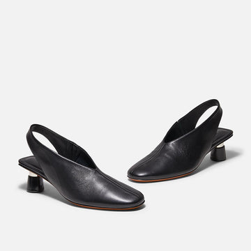 Escarpins Robert Clergerie En Cuir Noir - Taille 37 (5.5 US) - Occasion Excellent État