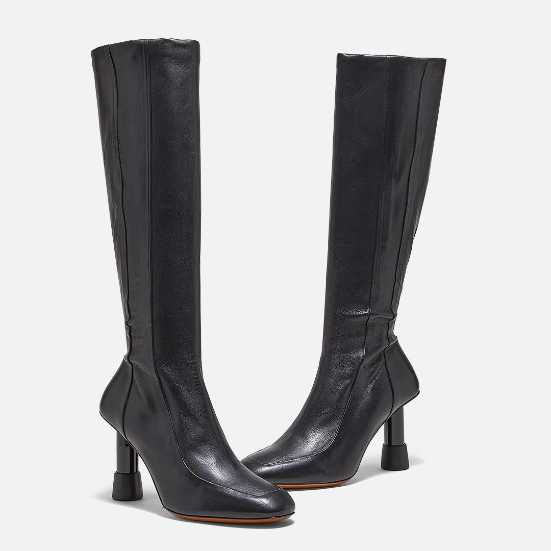 BOOTS - KARL BOOTS, BLACK LAMBSKIN - 3606063244732 - Clergerie Paris - Europe