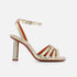 SANDALS - Kavis Sandals, Beige Straw Metal Lambskin - 3606063571173 - Clergerie Paris - Europe