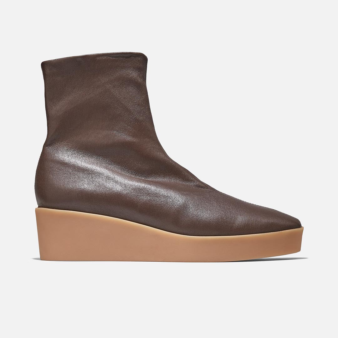 ANKLE BOOTS - LEXA ANKLE BOOTS, WOOD BROWN LAMBSKIN - 36060632508 - Clergerie Paris - Europe