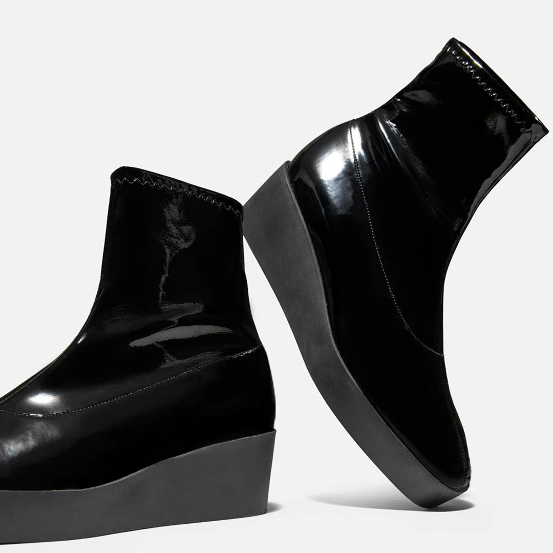 ANKLE BOOTS - LEXA VINYL BLACK - 3606063851046 - Clergerie Paris - Europe