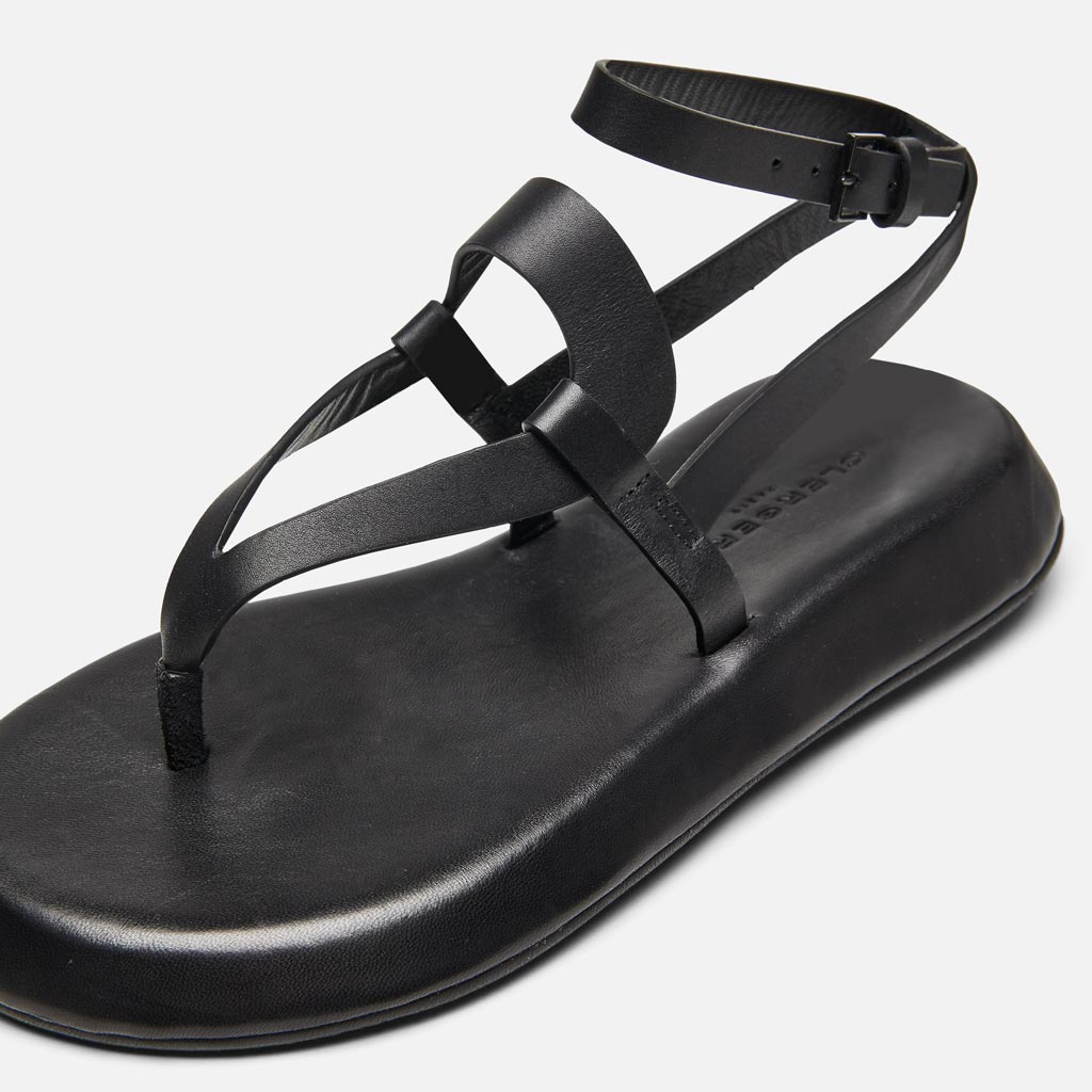 SANDALS - LISA sandals, smooth calfskin black - 3606063629805 - Clergerie Paris - Europe