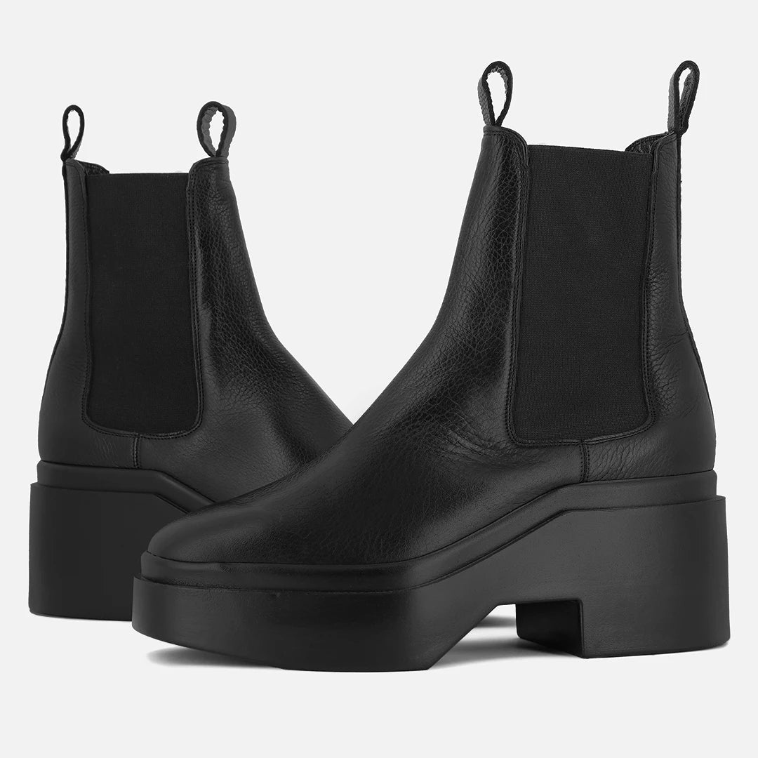 ANKLE BOOTS - NAFY GRAINED LEATHER BLACK - 3606063898775 - Clergerie Paris - Europe