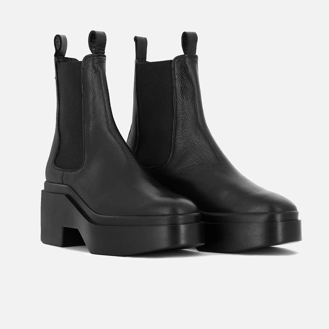 ANKLE BOOTS - NAFY GRAINED LEATHER BLACK - 3606063898775 - Clergerie Paris - Europe