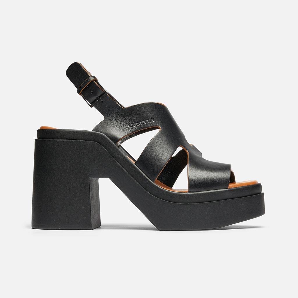 SANDALS - Nateo Sandals, Black Calfskin - 3606063523936 - Clergerie Paris - Europe