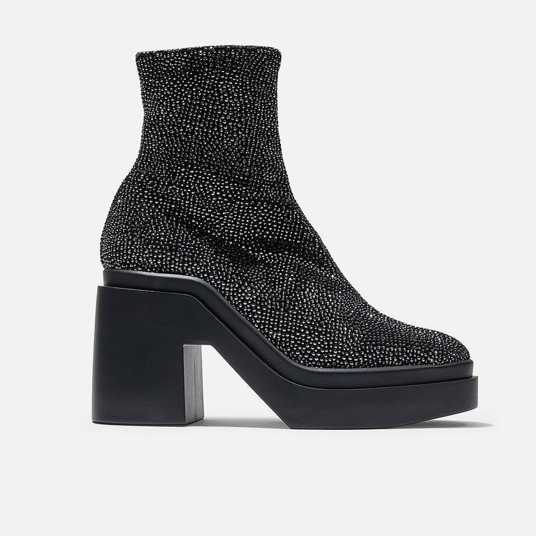 ANKLE BOOTS - NAVA ANKLE BOOTS, BLACK FABRIC - 3606063315678 - Clergerie Paris - Europe