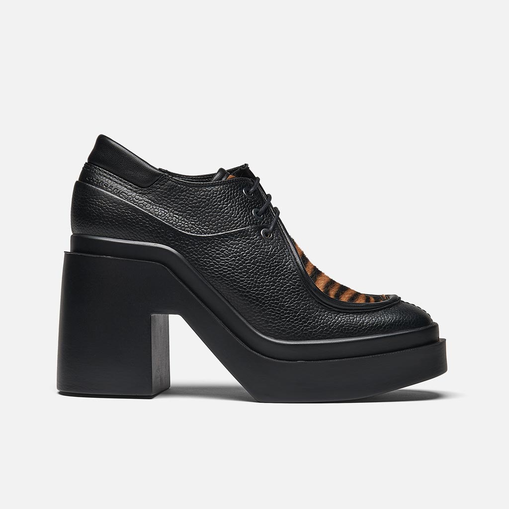 DERBIES - NELLO DERBIES, BLACK CALFSKIN - 3606063315227 - Clergerie Paris - Europe