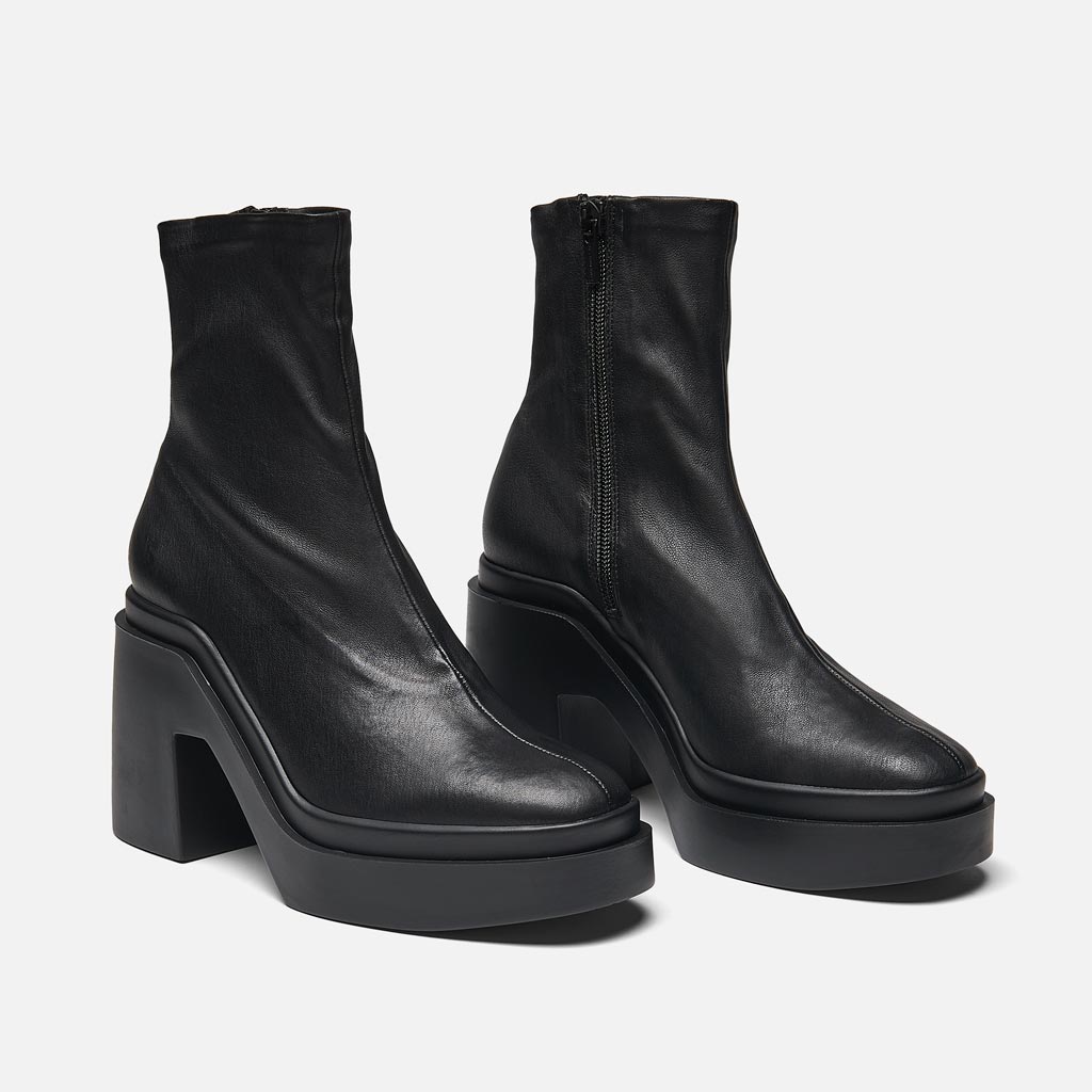 ANKLE BOOTS - NINA ANKLE BOOTS, BLACK LAMBSKIN - 3606063197519 - Clergerie Paris - Europe