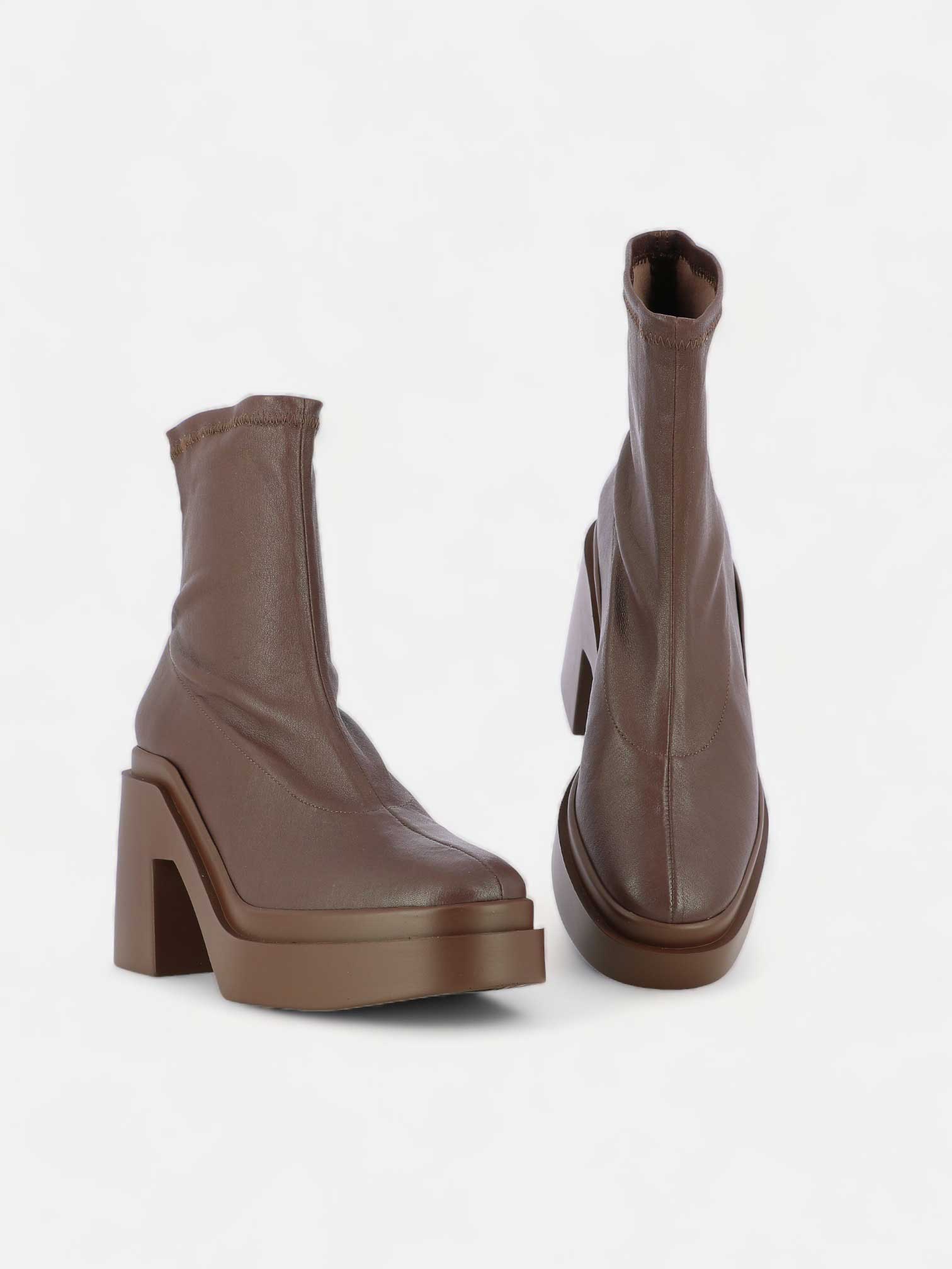 ANKLE BOOTS - NINA ankle boots, leather dark brown - 3606063904759 - Clergerie Paris - Europe