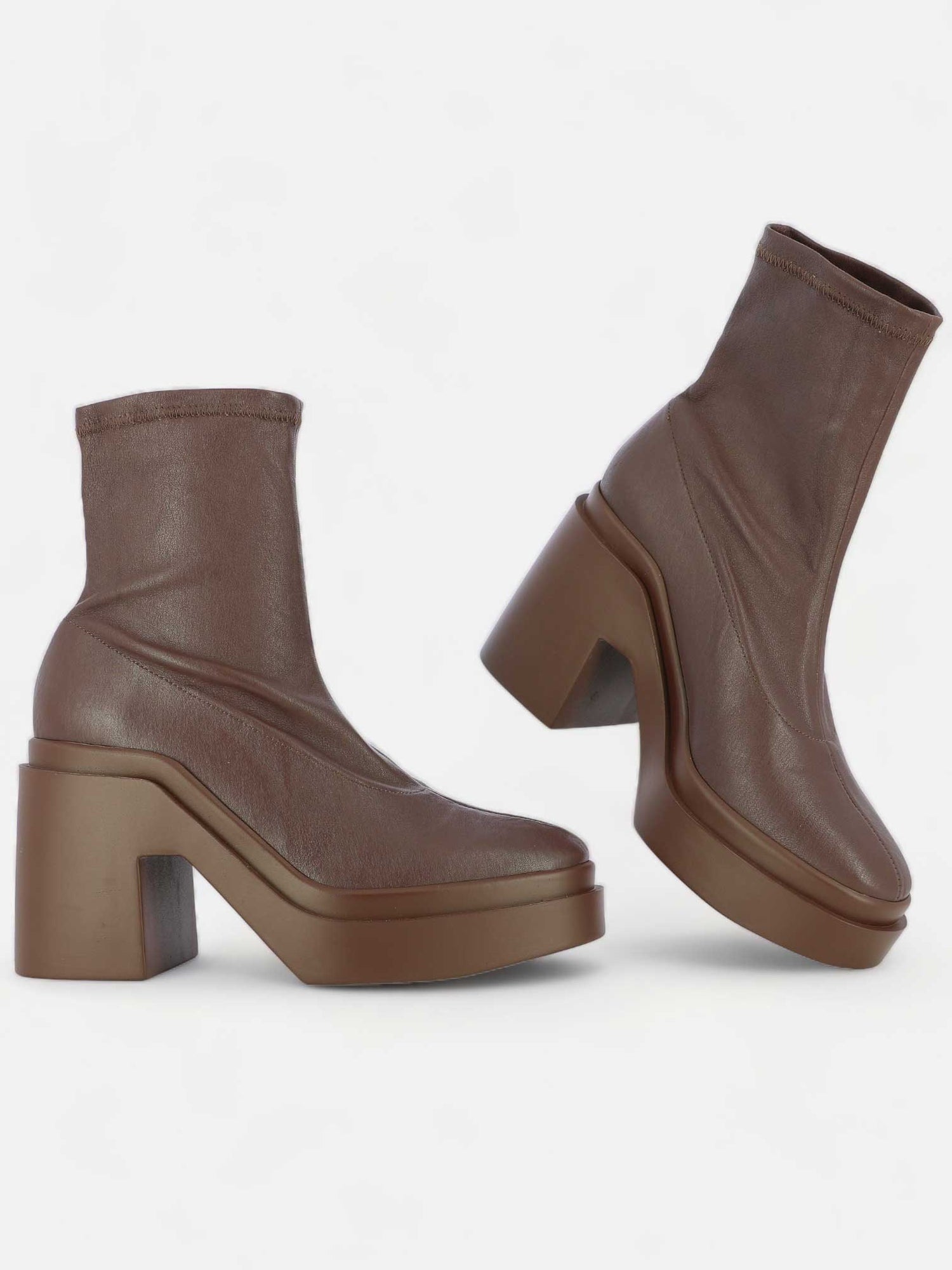 ANKLE BOOTS - NINA ankle boots, leather dark brown - 3606063904759 - Clergerie Paris - Europe