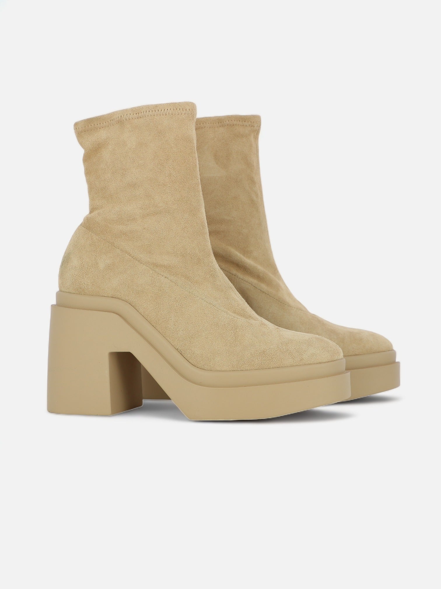 ANKLE BOOTS - NINA ankle boots, suede leather beige - 3606063816946 - Clergerie Paris - Europe