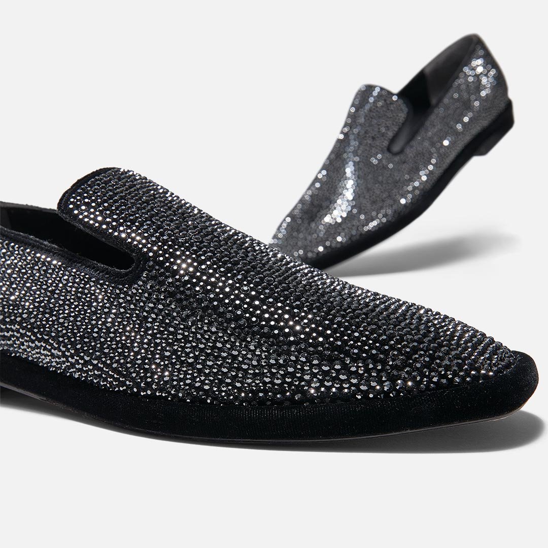 LOAFERS - OLINE LOAFERS, BLACK FABRIC - 3606063322461 - Clergerie Paris - Europe