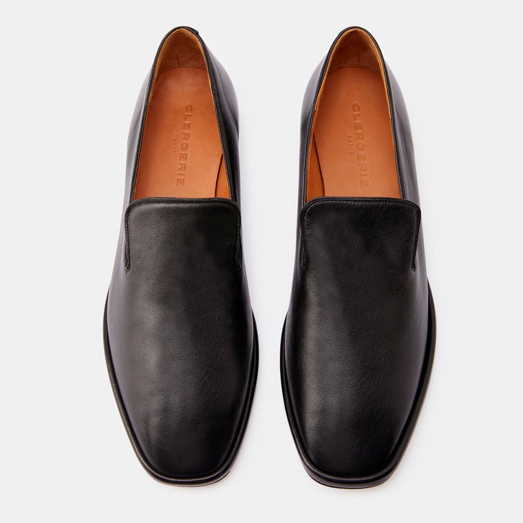 LOAFERS - OLYMPIA LOAFERS, BLACK LAMBSKIN - 3606062923713 - Clergerie Paris - Europe