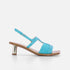 SANDALS - Pilly Sandals, Blue Wave Suede Goatskin - 3606063537681 - Clergerie Paris - Europe
