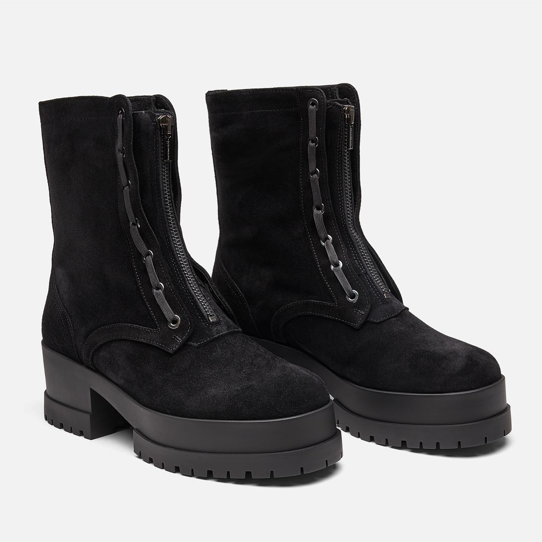 ANKLE BOOTS - WOODY ANKLE BOOTS, BLACK CALFSKIN - 36060632904 - Clergerie Paris - Europe